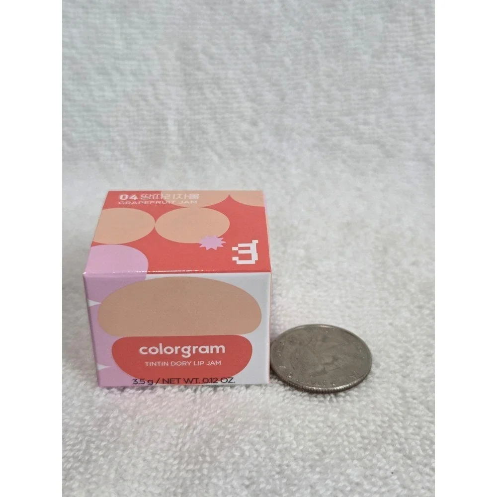 COLORGRAM‎ TINTIN DORY LIP JAM 04 GRAPEFRUIT JAM New in Box